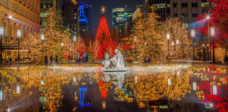 Christmas - nice, new year, photography, colorful, balls, pretty, cold, holiday, background, winter, lovely, christmas, merry christmas, snow, beautiful, photo, decoration, happy