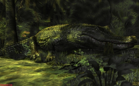 Fisherman's End - creature, reptile, jungle, maneater, adventure, beast, caiman, crocodile