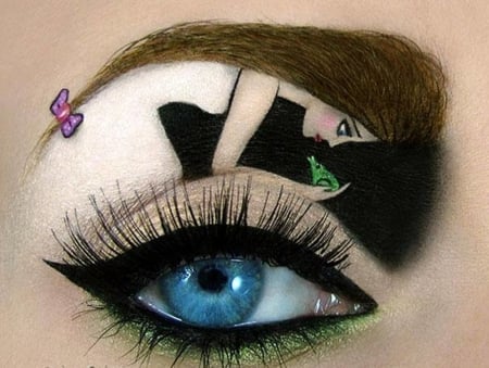 fantasy make up - artistic, fantasy, people, make up, eyes, fashion