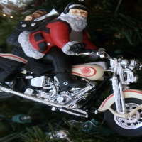 Santa Harley Ornament