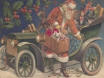 Santa And Car