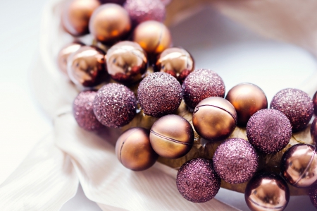 â€¢ Xmas â€¢ - gold and purple, balls, decorations, xmas, new year