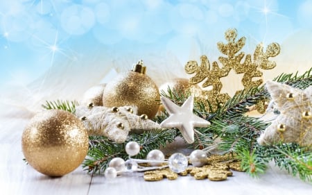 Christmas - pretty, snow, photo, happy, holiday, merry christmas, nice, winter, decoration, beautiful, balls, photography, lovely, christmas, colorful, new year, cold, background