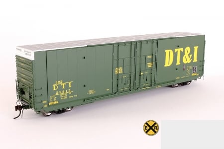 DT&I Greenville 60' HO scale model train box-car - collectible, train, railroad, toy