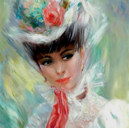 :) - painting, abstract, lady, elegant