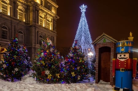 Christmas - nice, new year, photography, colorful, balls, pretty, cold, holiday, background, winter, lovely, christmas, merry christmas, snow, beautiful, photo, decoration, happy