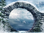 STONE ARCH in WINTER