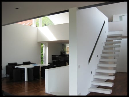 interesting concept - staircase, furniture, dining room, living room