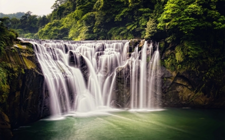 magnificient waterfalls - nature, water, waterfalls, forests