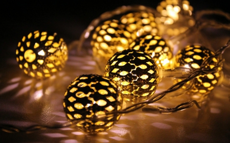 Lights - happy new year, yellow, black, christmas, lights