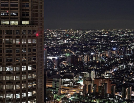 Shinjuku - japan, tokyo, scenery, city, night, japanese