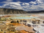 mineral deposits at the dead sea in israel