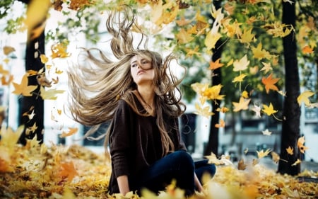 *** Autumn girl *** - fall, girl, nature, autumn