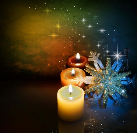 :) - candles, season, new year, greetings