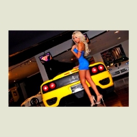 Kiley Fox gorgeous blonde and Ferrari