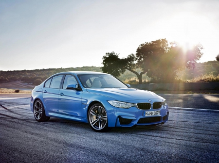 2015-BMW_M3-Sedan - 2015, sedan, beamer, blue