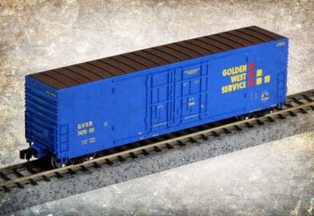 Wheels of Time N scale 50 foot box-car toy - railroad track, train, boxcar, railroad