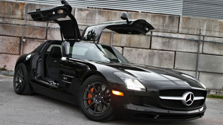 mercedes benz sls amg - fast, art, mercedes benz sls amg, supercars, car, artwork, wallpaper, concept