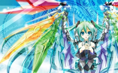 Hatsune Miku - Vocaloid, 01, Hatsune Miku, Touhou