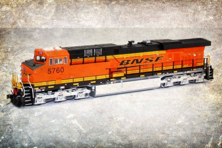 BNSF diesel locomotive engine collectible toy - engineer, train, railroad, engine