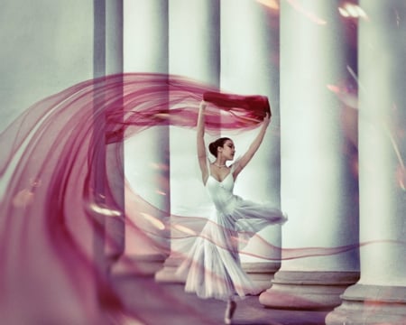 Ballerina - woman, veil, dance, ballerina