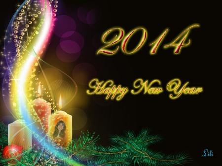 2014 - 2014, new year, happy new year, candles