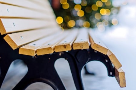 Bokeh - bokeh, splendor, bench, colors, light