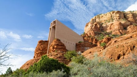 chapel of the holy cross, - arizona, rock, chapel of the holy cross, dessert, sedona