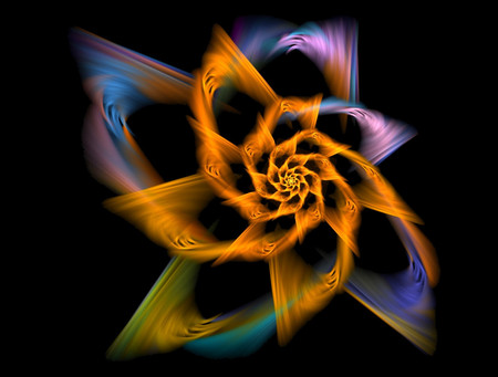 Shadow flower - fractal, flowers