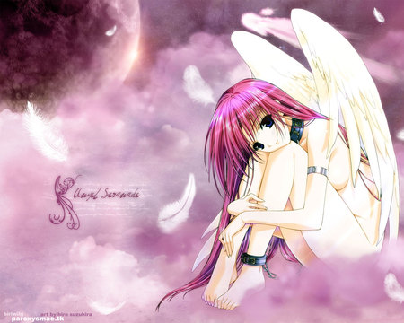 Anime angel girl  - anime, girl, angel