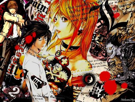 Death Note wallpapers - kira, l, misa, death note