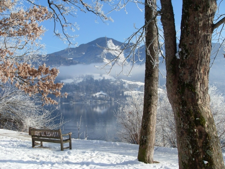 *** Beautiful winter view *** - winter, nature, lake, snow