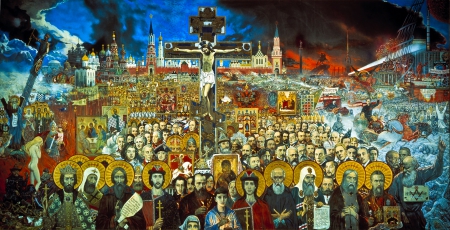 Eternal Russia - Ilya Glazunov, canvas oil, history, painting, Eternal Russia, artist