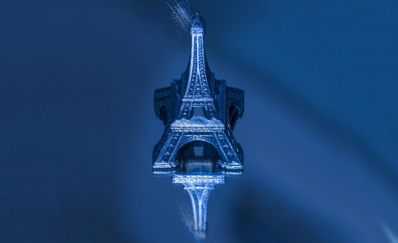 Mini Eiffel Tower - abstract, eiffel, blue, tower