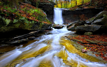 Blue Hen Falls, Ohio - Rocks, Nature, Waterfalls, USA