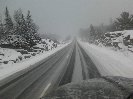 ~~; First Snow ;~~ - highway, tavel, winter, nature