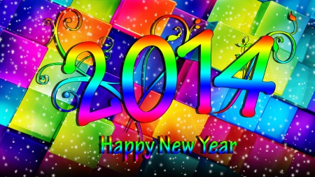 ..New Year Colorful 2014..