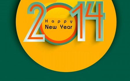 2014 - new, happy, year, 2014