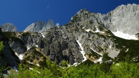 Alps - snow, nature, Alps, mountain