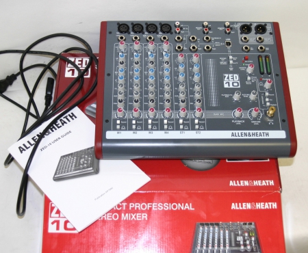 Allen & Heath ZED 10 Audio Mixer - equipment, sound, music, mixer