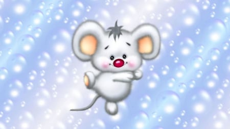 Mouse - Mouse, bubbles, cute, cartoons, animals