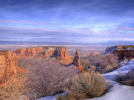 Winter Canyon - winter, nature, canyon, snow