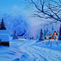 Winter village