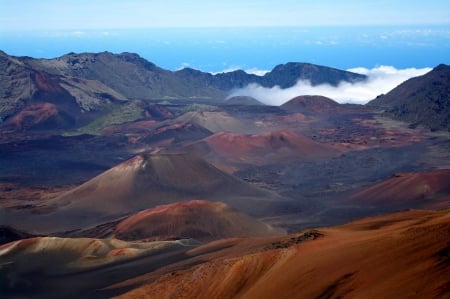 Haleakala Crater, Hawaii - fun, nature, ocean, volano, mountain, hawaii