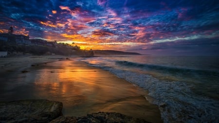 Beach - cloud, sands, sky, Beach