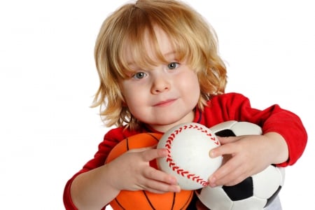 â— â— â— Cute Little Boy â— â— â— - balls, boy, blond, colors, playing, cute