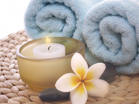 Relax Time - Towels, Relax, Spa, Candle