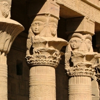 Support Columns at Valley of the Kings, Egypt