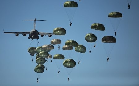 US Army Paratroopers - us army, us army paratroopers, 82nd airborne, paratroopers