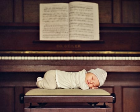 Sweet dream - child, piano, sleep, baby